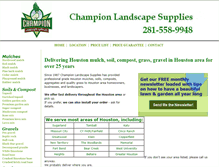 Tablet Screenshot of houstonlandscapemulch.com